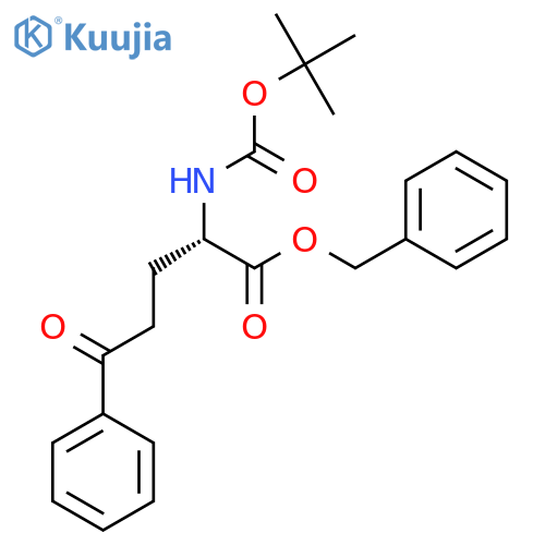 Benzyl (2S)-2-(tert-Butoxycarbonyl)amino-5-oxo-5-phenylpentanoate structure