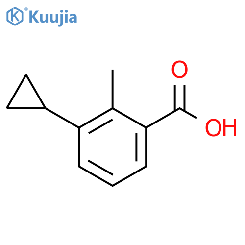 3-cyclopropyl-2-methylbenzoic acid structure