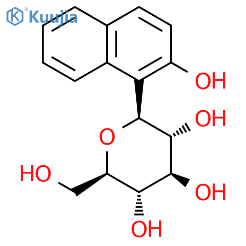 D-Glucitol, 1,5-anhydro-1-C-(2-hydroxy-1-naphthalenyl)-, (1S)- structure