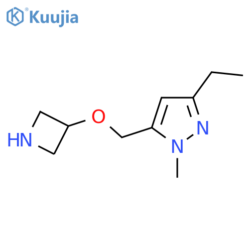 5-[(azetidin-3-yloxy)methyl]-3-ethyl-1-methyl-1H-pyrazole structure