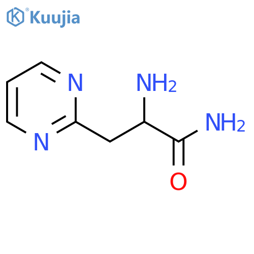 2-amino-3-(pyrimidin-2-yl)propanamide structure