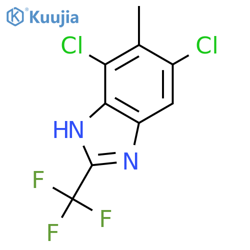 1H-Benzimidazole,5,7-dichloro-6-methyl-2-(trifluoromethyl)- structure