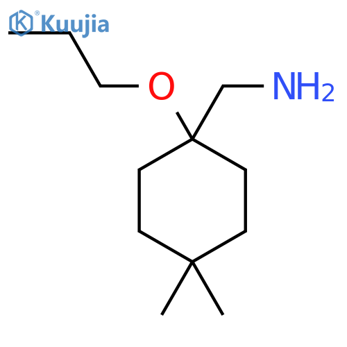 (4,4-dimethyl-1-propoxycyclohexyl)methanamine structure