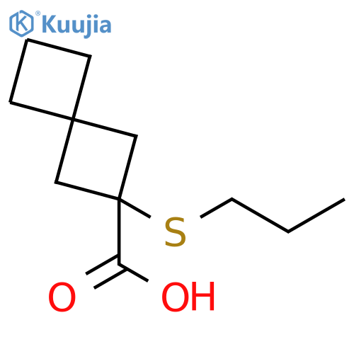 2-(propylsulfanyl)spiro3.3heptane-2-carboxylic acid structure