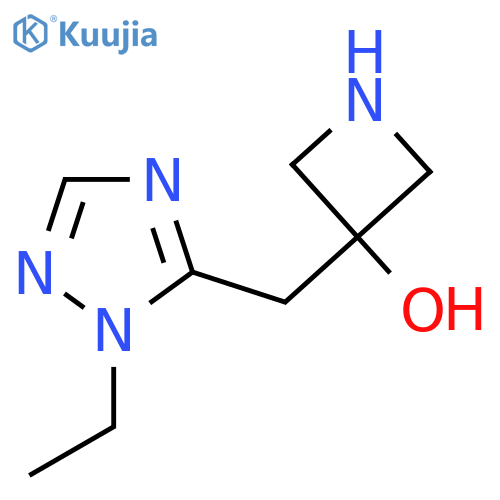3-(1-ethyl-1H-1,2,4-triazol-5-yl)methylazetidin-3-ol structure