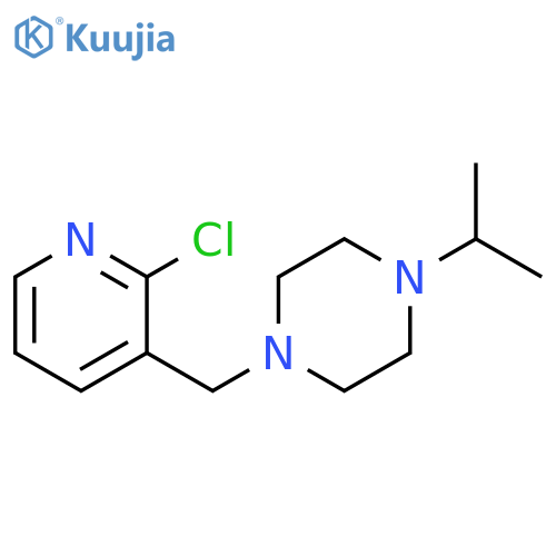 1-(2-chloropyridin-3-yl)methyl-4-(propan-2-yl)piperazine structure