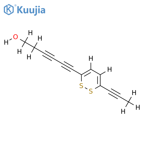 3-(6-Hydroxy-1,3-hexadiynyl)-6-(1-propynyl)-1,2-dethiin structure