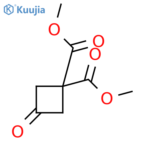 Dimethyl 3-oxocyclobutane-1,1-dicarboxylate structure