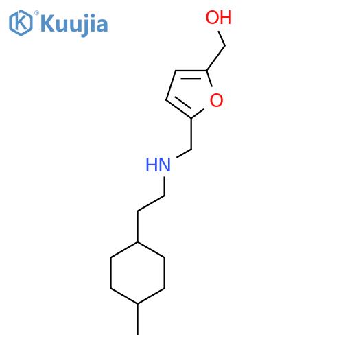 5-({2-(4-methylcyclohexyl)ethylamino}methyl)furan-2-ylmethanol structure
