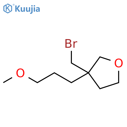 Furan, 3-(bromomethyl)tetrahydro-3-(3-methoxypropyl)- structure
