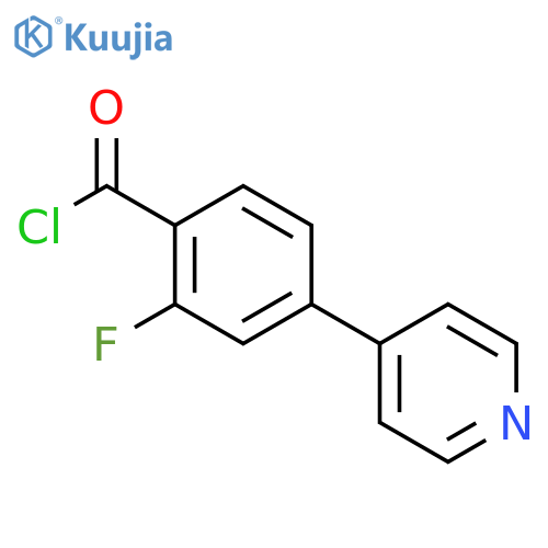Benzoyl chloride, 2-fluoro-4-(4-pyridinyl)- structure