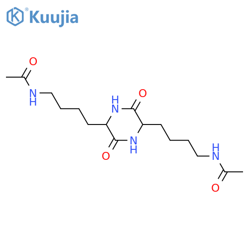 Cyclo(lysyllysyl); (3S,6S)-form, N,N'-Di-Ac structure