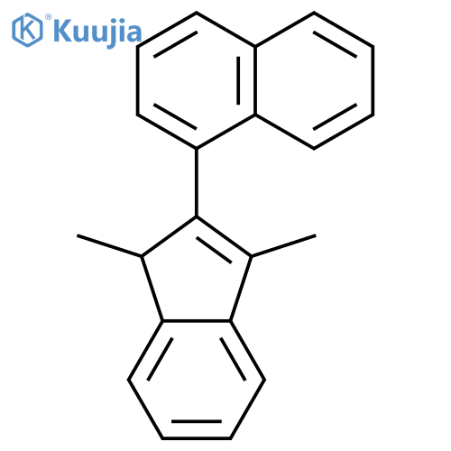 Naphthalene, 1-(1,3-dimethyl-1H-inden-2-yl)- structure
