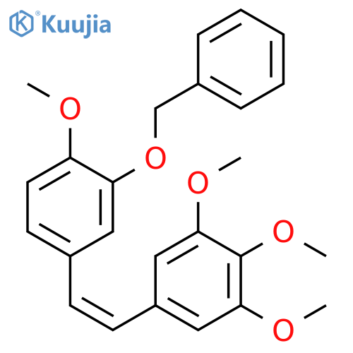 1-Methoxy-2-(phenylmethoxy)-4-[(1Z)-2-(3,4,5-trimethoxyphenyl)ethenyl]benzene structure