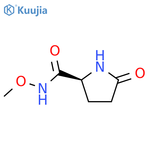 2-Pyrrolidinecarboxamide,N-methoxy-5-oxo-, (S)- (9CI) structure