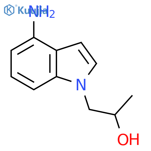 1-(4-amino-1H-indol-1-yl)propan-2-ol structure