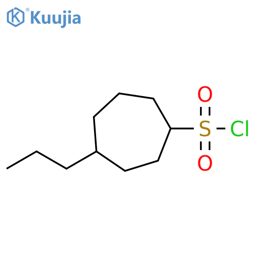 4-propylcycloheptane-1-sulfonyl chloride structure