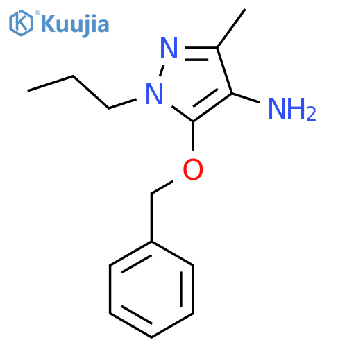 5-(benzyloxy)-3-methyl-1-propyl-1H-pyrazol-4-amine structure
