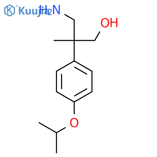3-amino-2-methyl-2-4-(propan-2-yloxy)phenylpropan-1-ol structure