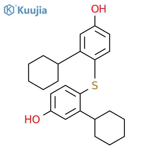 PHENOL, 4,4'-THIOBIS[3-CYCLOHEXYL- structure