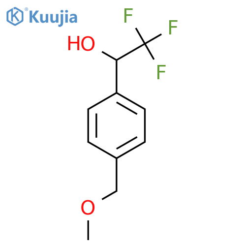 2,2,2-trifluoro-1-4-(methoxymethyl)phenylethan-1-ol structure