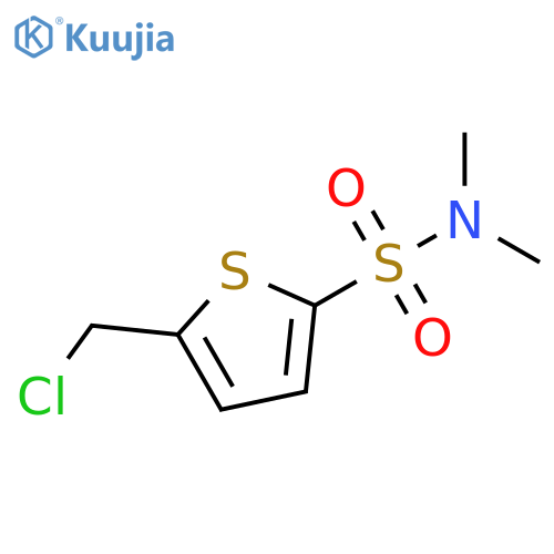 5-(chloromethyl)-N,N-dimethylthiophene-2-sulfonamide structure