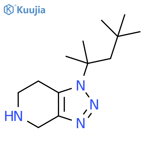 1-(2,4,4-trimethylpentan-2-yl)-1H,4H,5H,6H,7H-1,2,3triazolo4,5-cpyridine structure