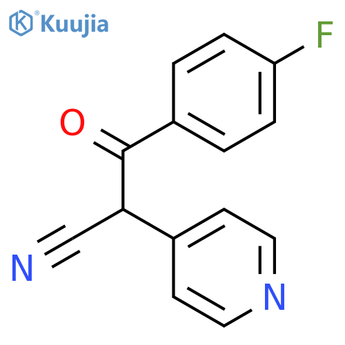 3-(4-Fluorophenyl)-3-oxo-2-(pyridin-4-yl)propanenitrile structure