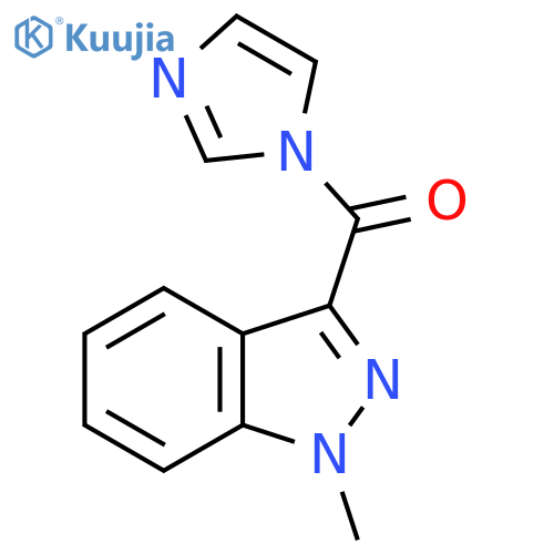 3-(1H-Imidazol-1-ylcarbonyl)-1-methyl-1H-indazole structure