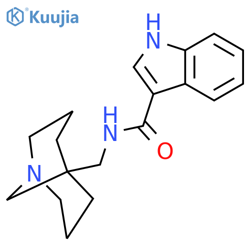 1H-Indole-3-carboxamide, N-(1-azabicyclo[3.3.1]non-5-ylmethyl)- structure