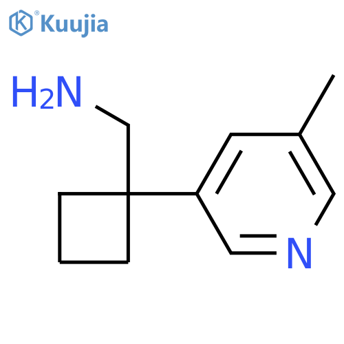 1-(5-methylpyridin-3-yl)cyclobutylmethanamine structure