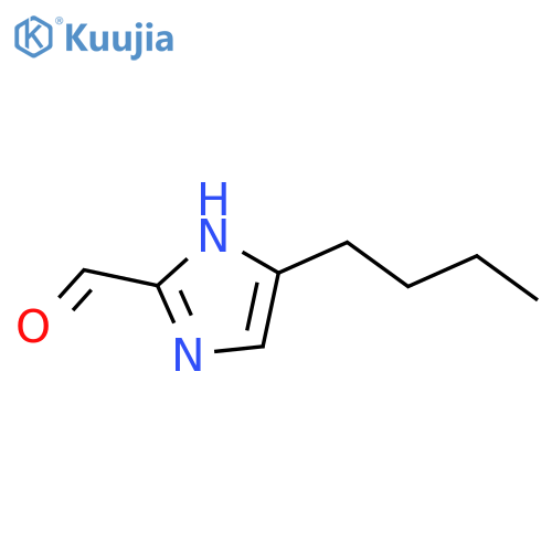 5-butyl-1H-Imidazole-2-carboxaldehyde structure