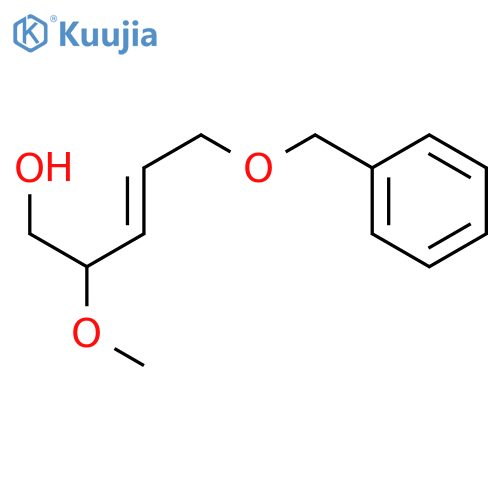 3-Penten-1-ol, 2-methoxy-5-(phenylmethoxy)-, (E)-(±)- structure
