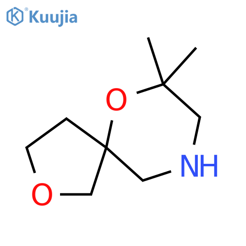 7,7-dimethyl-2,6-dioxa-9-azaspiro4.5decane structure