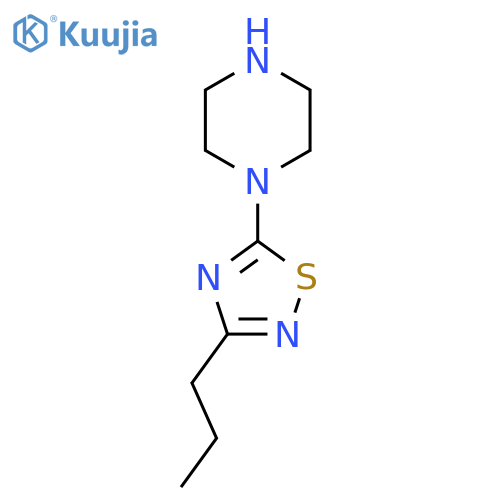 1-(3-Propyl-1,2,4-thiadiazol-5-yl)piperazine structure