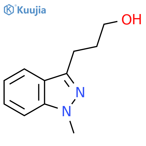 3-(1-methyl-1H-indazol-3-yl)propan-1-ol structure