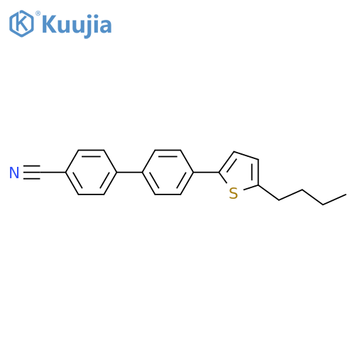 [1,1'-Biphenyl]-4-carbonitrile, 4'-(5-butyl-2-thienyl)- structure