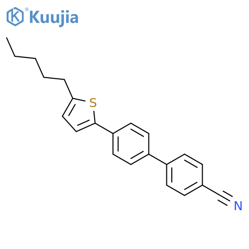 2-n-pentyl-5-(4'-cyanobiphenyl-4-yl)thiophene structure