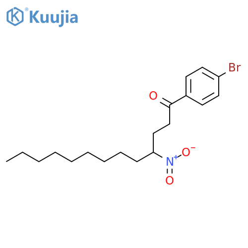 1-Tridecanone, 1-(4-bromophenyl)-4-nitro- structure
