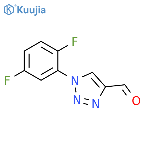 1-(2,5-difluorophenyl)-1H-1,2,3-triazole-4-carbaldehyde structure
