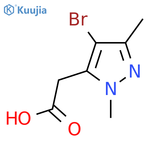 2-(4-Bromo-1,3-dimethyl-1H-pyrazol-5-yl)acetic acid structure