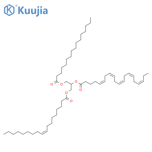 1-(1-Oxohexadecyl)oxymethyl-2-(9Z)-1-oxo-9-octadecen-1-yloxyethyl (5Z,8Z,11Z,14Z,17Z)-5,8,11,14,17-eicosapentaenoate structure