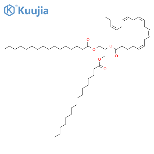 5Z,8Z,11Z,14Z,17Z-eicosapentaenoic acid, 2-[(1-oxohexadecyl)oxy]-1-[[(1-oxohexadecyl)oxy]methyl]ethyl ester structure