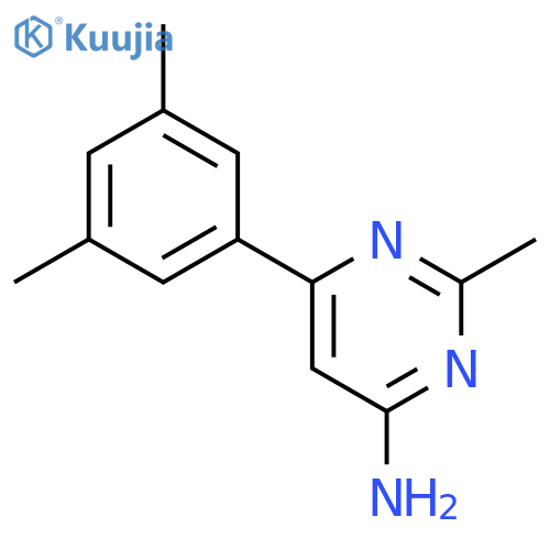 6-(3,5-dimethylphenyl)-2-methylpyrimidin-4-amine structure