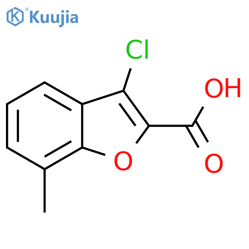 2-Benzofurancarboxylic acid, 3-chloro-7-methyl- structure