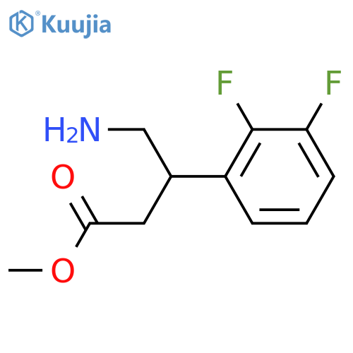 methyl 4-amino-3-(2,3-difluorophenyl)butanoate structure