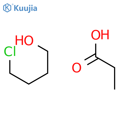 4-Chlorobutan-1-ol;propanoic acid structure