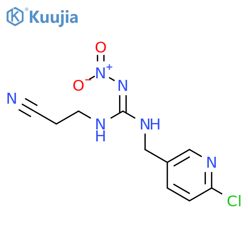 Guanidine, N-[(6-chloro-3-pyridinyl)methyl]-N'-(2-cyanoethyl)-N''-nitro- structure