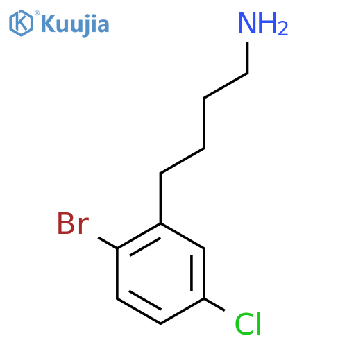 4-(2-Bromo-5-chlorophenyl)butan-1-amine structure