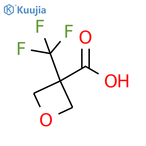 3-(trifluoromethyl)oxetane-3-carboxylic acid structure